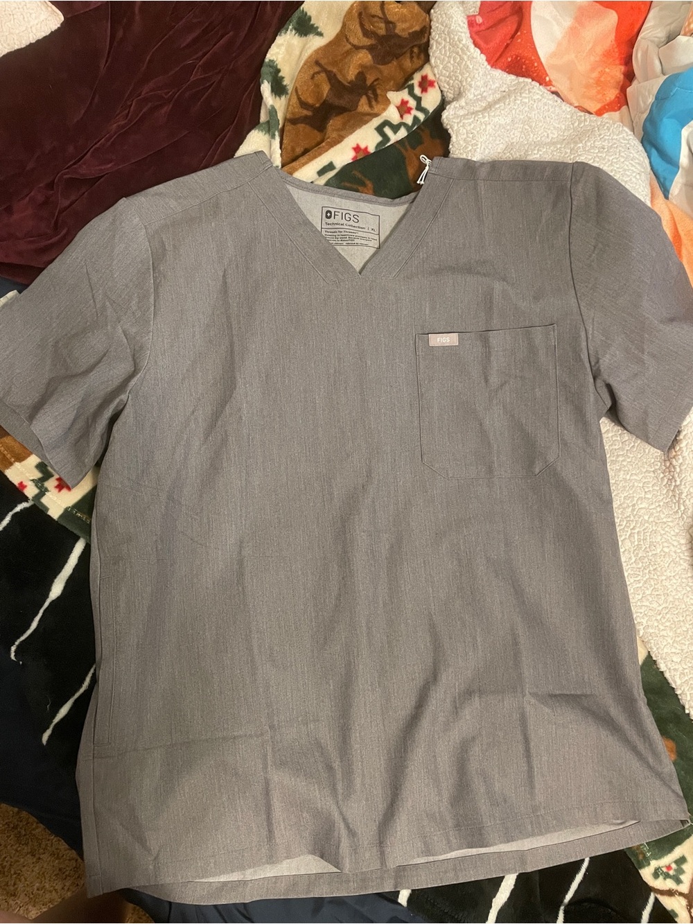 Figs Gray Scrub Set Men XL NWT